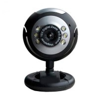 Webcam com Microfone/ LED